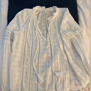 Veronica Beard White Pheasant Top